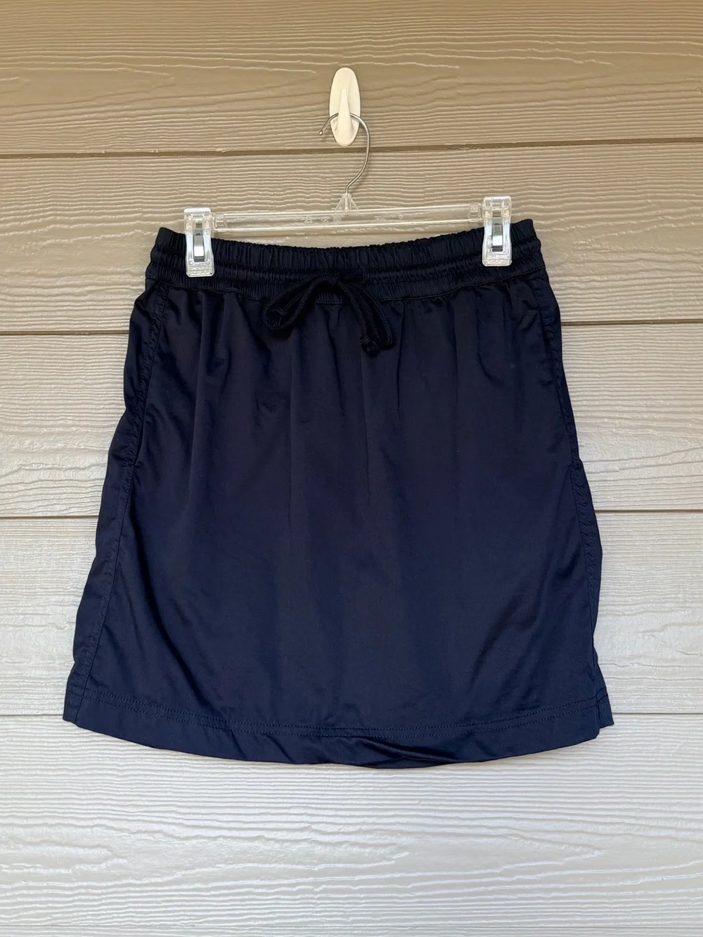 Lou and Grey Women’s Navy Elastic Waist Pull-On Skirt Size Small